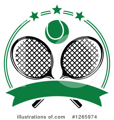 Tennis Racket Clipart #1265974 by Vector Tradition SM