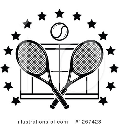 Royalty-Free (RF) Tennis Clipart Illustration by Vector Tradition SM - Stock Sample #1267428