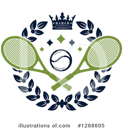 Royalty-Free (RF) Tennis Clipart Illustration by Vector Tradition SM - Stock Sample #1268605
