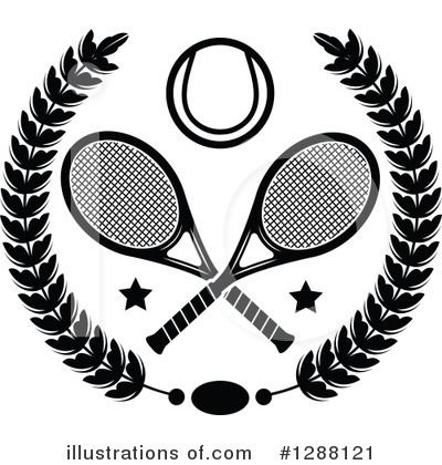 Royalty-Free (RF) Tennis Clipart Illustration by Vector Tradition SM - Stock Sample #1288121
