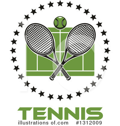 Royalty-Free (RF) Tennis Clipart Illustration by Vector Tradition SM - Stock Sample #1312009