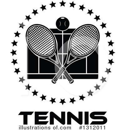 Royalty-Free (RF) Tennis Clipart Illustration by Vector Tradition SM - Stock Sample #1312011