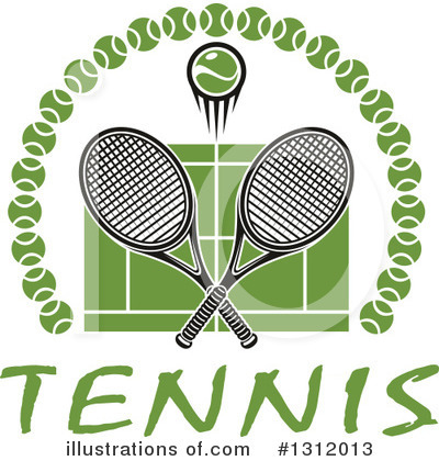 Royalty-Free (RF) Tennis Clipart Illustration by Vector Tradition SM - Stock Sample #1312013