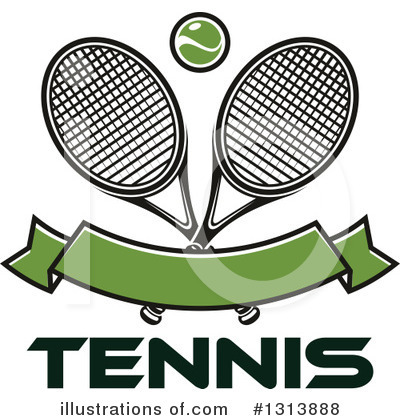 Royalty-Free (RF) Tennis Clipart Illustration by Vector Tradition SM - Stock Sample #1313888