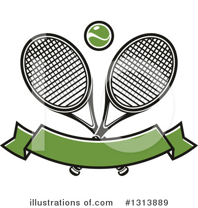 Royalty-Free (RF) Tennis Clipart Illustration by Vector Tradition SM - Stock Sample #1313889