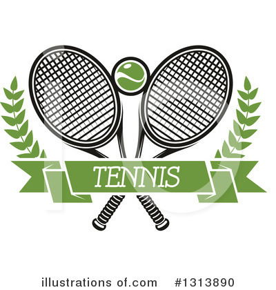 Royalty-Free (RF) Tennis Clipart Illustration by Vector Tradition SM - Stock Sample #1313890