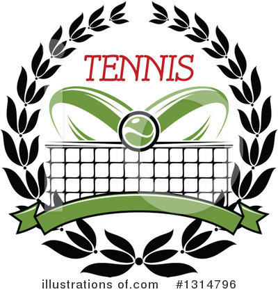 Royalty-Free (RF) Tennis Clipart Illustration by Vector Tradition SM - Stock Sample #1314796