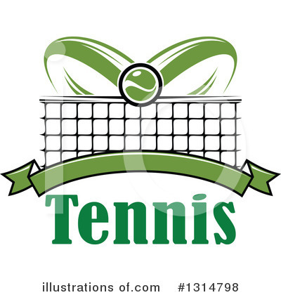 Royalty-Free (RF) Tennis Clipart Illustration by Vector Tradition SM - Stock Sample #1314798