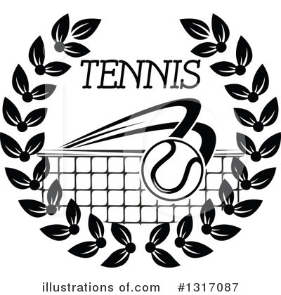Royalty-Free (RF) Tennis Clipart Illustration by Vector Tradition SM - Stock Sample #1317087
