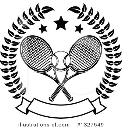 Royalty-Free (RF) Tennis Clipart Illustration by Vector Tradition SM - Stock Sample #1327549