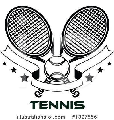 Royalty-Free (RF) Tennis Clipart Illustration by Vector Tradition SM - Stock Sample #1327556