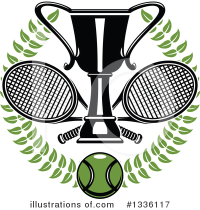 Tennis Clipart #1336117 by Vector Tradition SM