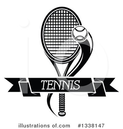Royalty-Free (RF) Tennis Clipart Illustration by Vector Tradition SM - Stock Sample #1338147