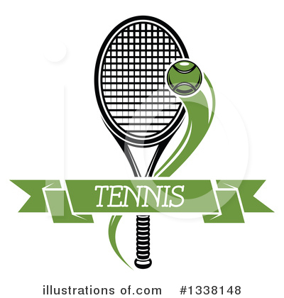 Royalty-Free (RF) Tennis Clipart Illustration by Vector Tradition SM - Stock Sample #1338148