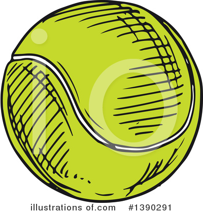 Royalty-Free (RF) Tennis Clipart Illustration by Vector Tradition SM - Stock Sample #1390291