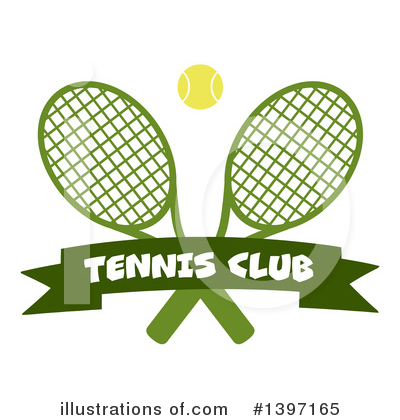 Royalty-Free (RF) Tennis Clipart Illustration by Hit Toon - Stock Sample #1397165