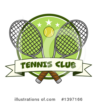 Royalty-Free (RF) Tennis Clipart Illustration by Hit Toon - Stock Sample #1397166