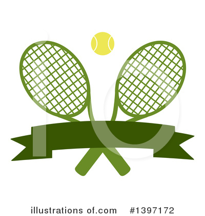 Royalty-Free (RF) Tennis Clipart Illustration by Hit Toon - Stock Sample #1397172