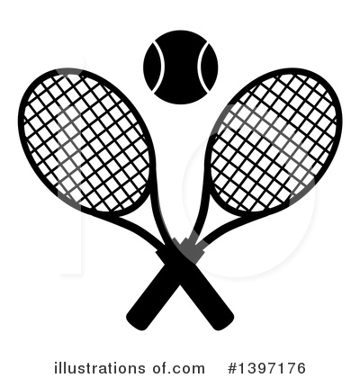 Royalty-Free (RF) Tennis Clipart Illustration by Hit Toon - Stock Sample #1397176