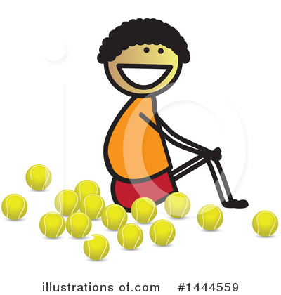 Royalty-Free (RF) Tennis Clipart Illustration by ColorMagic - Stock Sample #1444559