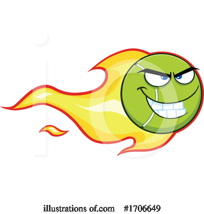 Tennis Ball Clipart #1706649 by Hit Toon