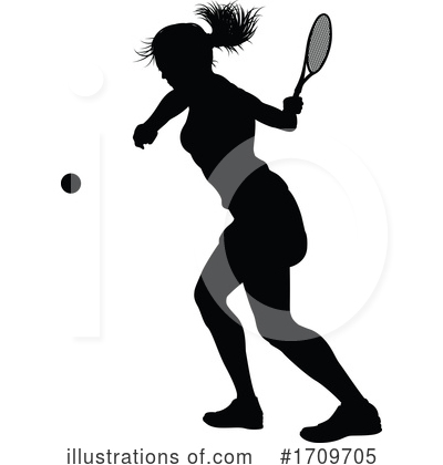 Royalty-Free (RF) Tennis Clipart Illustration by AtStockIllustration - Stock Sample #1709705