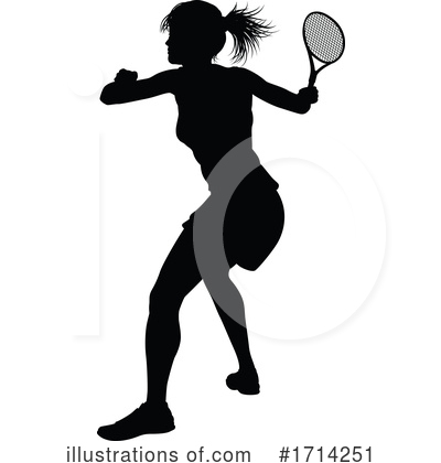 Royalty-Free (RF) Tennis Clipart Illustration by AtStockIllustration - Stock Sample #1714251