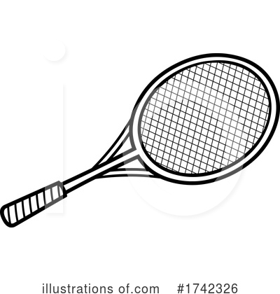 Tennis Racket Clipart #1742326 by Hit Toon