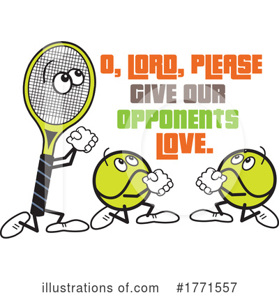 Tennis Clipart #1771557 by Johnny Sajem