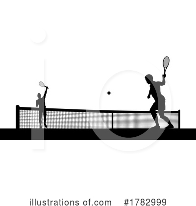 Royalty-Free (RF) Tennis Clipart Illustration by AtStockIllustration - Stock Sample #1782999