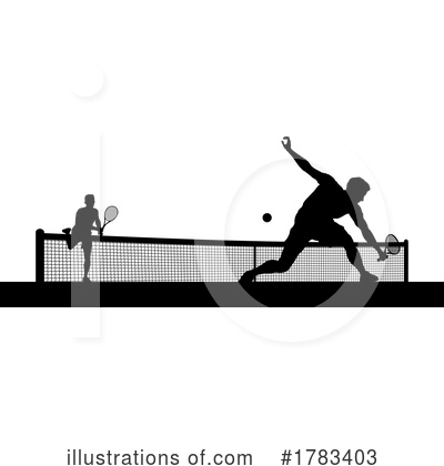 Royalty-Free (RF) Tennis Clipart Illustration by AtStockIllustration - Stock Sample #1783403