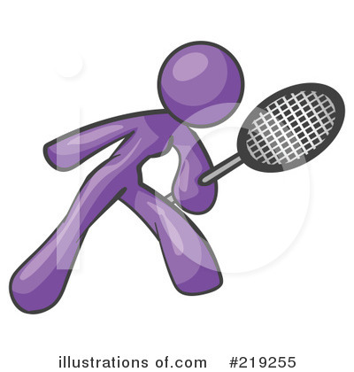 Royalty-Free (RF) Tennis Clipart Illustration by Leo Blanchette - Stock Sample #219255