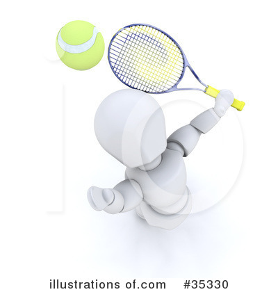Royalty-Free (RF) Tennis Clipart Illustration by KJ Pargeter - Stock Sample #35330