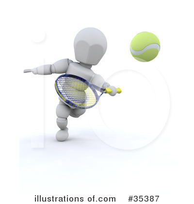 Royalty-Free (RF) Tennis Clipart Illustration by KJ Pargeter - Stock Sample #35387