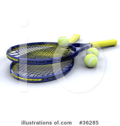 Royalty-Free (RF) Tennis Clipart Illustration by KJ Pargeter - Stock Sample #36285