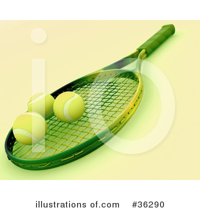 Royalty-Free (RF) Tennis Clipart Illustration by KJ Pargeter - Stock Sample #36290