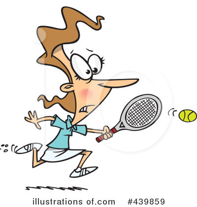 Royalty-Free (RF) Tennis Clipart Illustration by toonaday - Stock Sample #439859