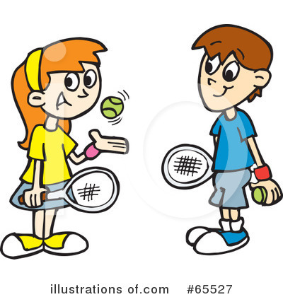 Royalty-Free (RF) Tennis Clipart Illustration by Dennis Holmes Designs - Stock Sample #65527