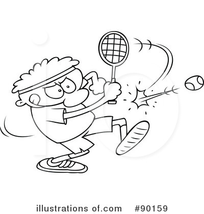 Royalty-Free (RF) Tennis Clipart Illustration by gnurf - Stock Sample #90159