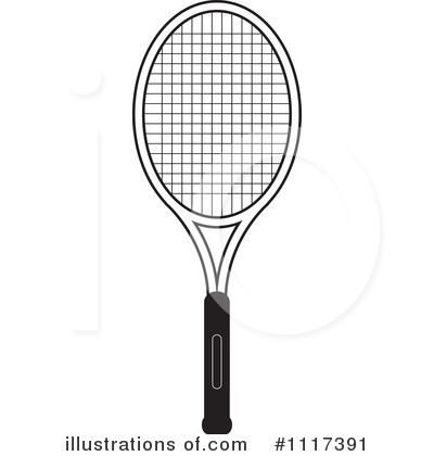 Royalty-Free (RF) Tennis Racket Clipart Illustration by Lal Perera - Stock Sample #1117391