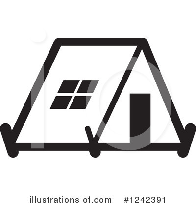 Royalty-Free (RF) Tent Clipart Illustration by Lal Perera - Stock Sample #1242391