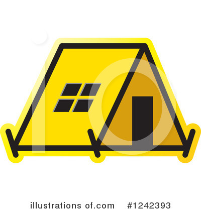 Royalty-Free (RF) Tent Clipart Illustration by Lal Perera - Stock Sample #1242393