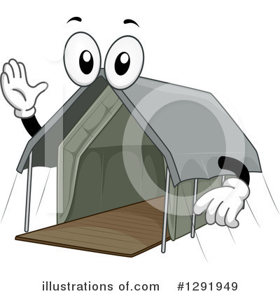 Royalty-Free (RF) Tent Clipart Illustration by BNP Design Studio - Stock Sample #1291949