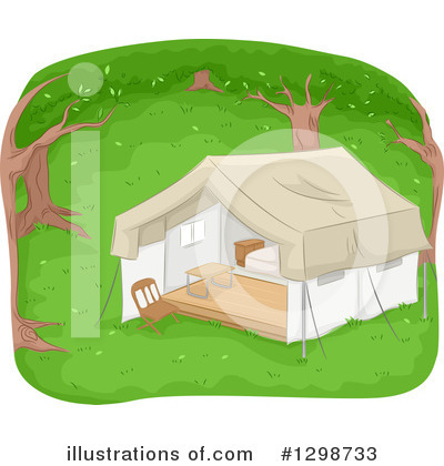 Royalty-Free (RF) Tent Clipart Illustration by BNP Design Studio - Stock Sample #1298733