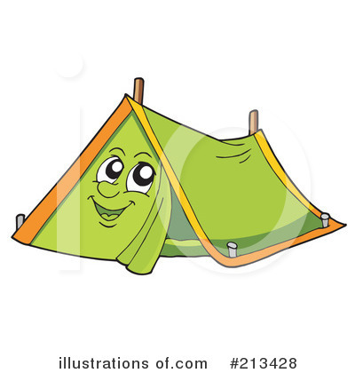 Royalty-Free (RF) Tent Clipart Illustration by visekart - Stock Sample #213428