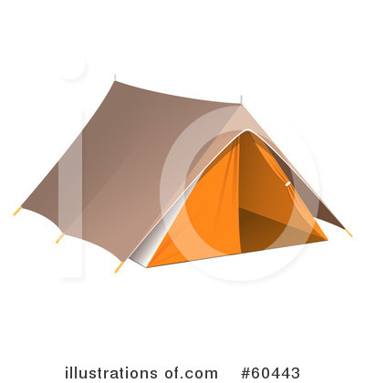 Royalty-Free (RF) Tent Clipart Illustration by Oligo - Stock Sample #60443