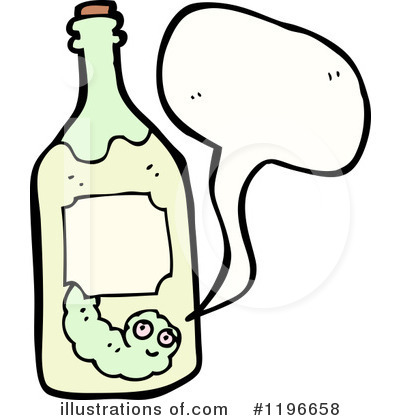 Royalty-Free (RF) Tequilla Worm Clipart Illustration by lineartestpilot - Stock Sample #1196658