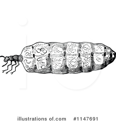 Royalty-Free (RF) Termite Clipart Illustration by Prawny Vintage - Stock Sample #1147691