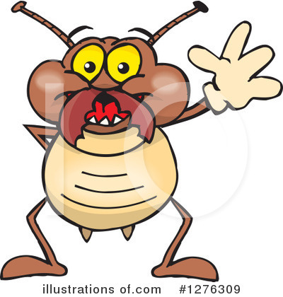 Royalty-Free (RF) Termite Clipart Illustration by Dennis Holmes Designs - Stock Sample #1276309