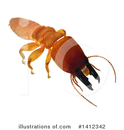 Royalty-Free (RF) Termite Clipart Illustration by Leo Blanchette - Stock Sample #1412342
